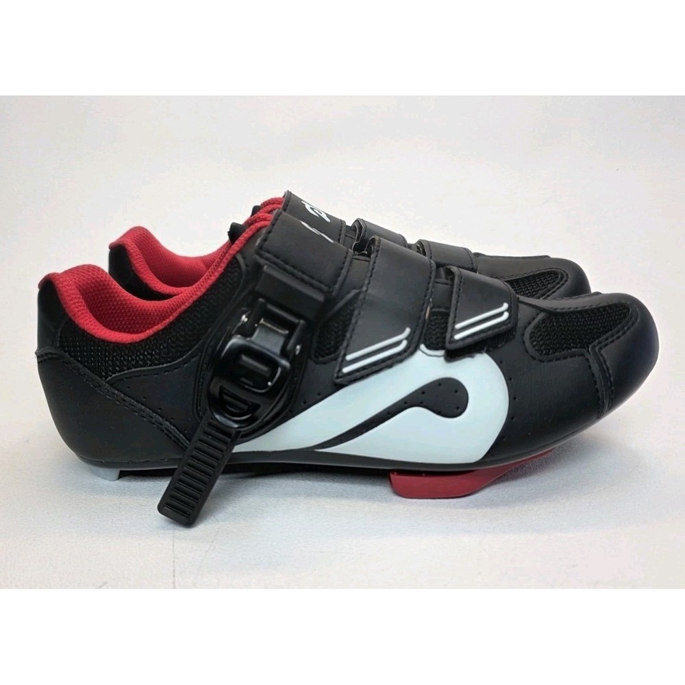 Womens EU 37 US 6 Peloton Bike Cycling Shoes Road Spin Black Cleats - Picture 2 of 10